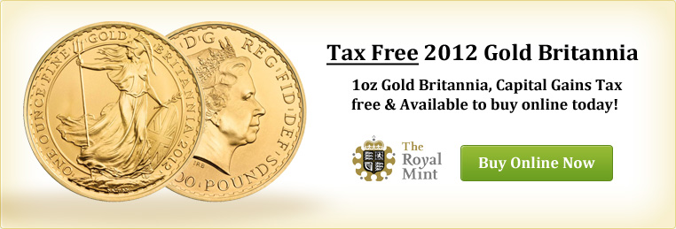 Tax Free 2012 Gold Britannia