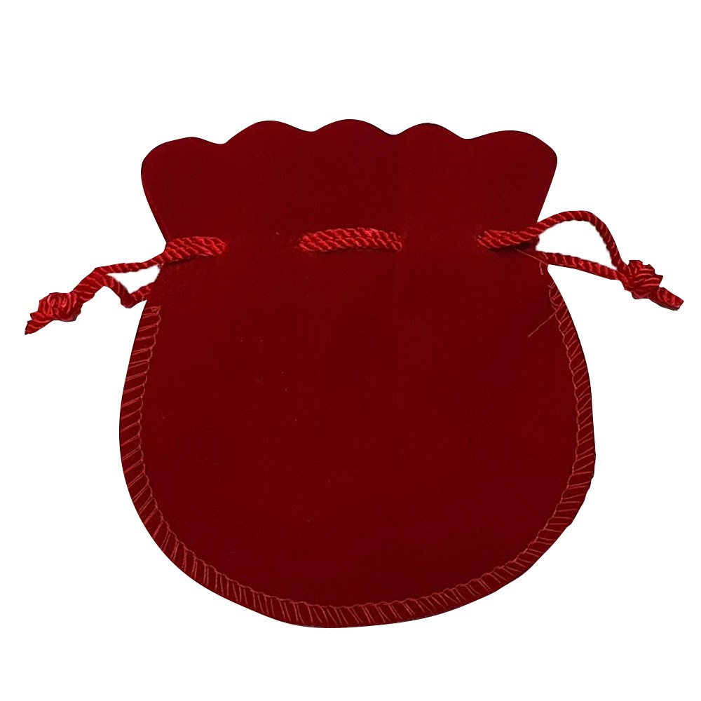 Large Red Velvet Coin Pouch
