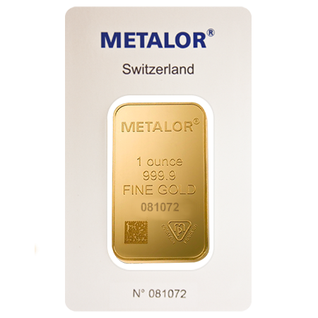 1oz Gold Bar | Metalor