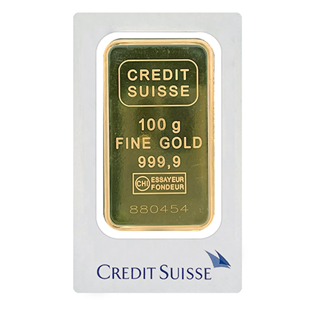 100g Gold Bar | Credit Suisse 