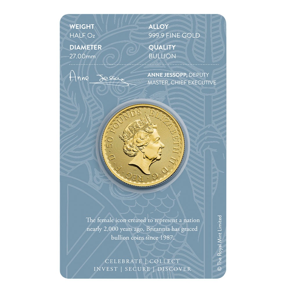 2022 1/2oz Britannia Blister Gold Coin in Premium Gift Box
