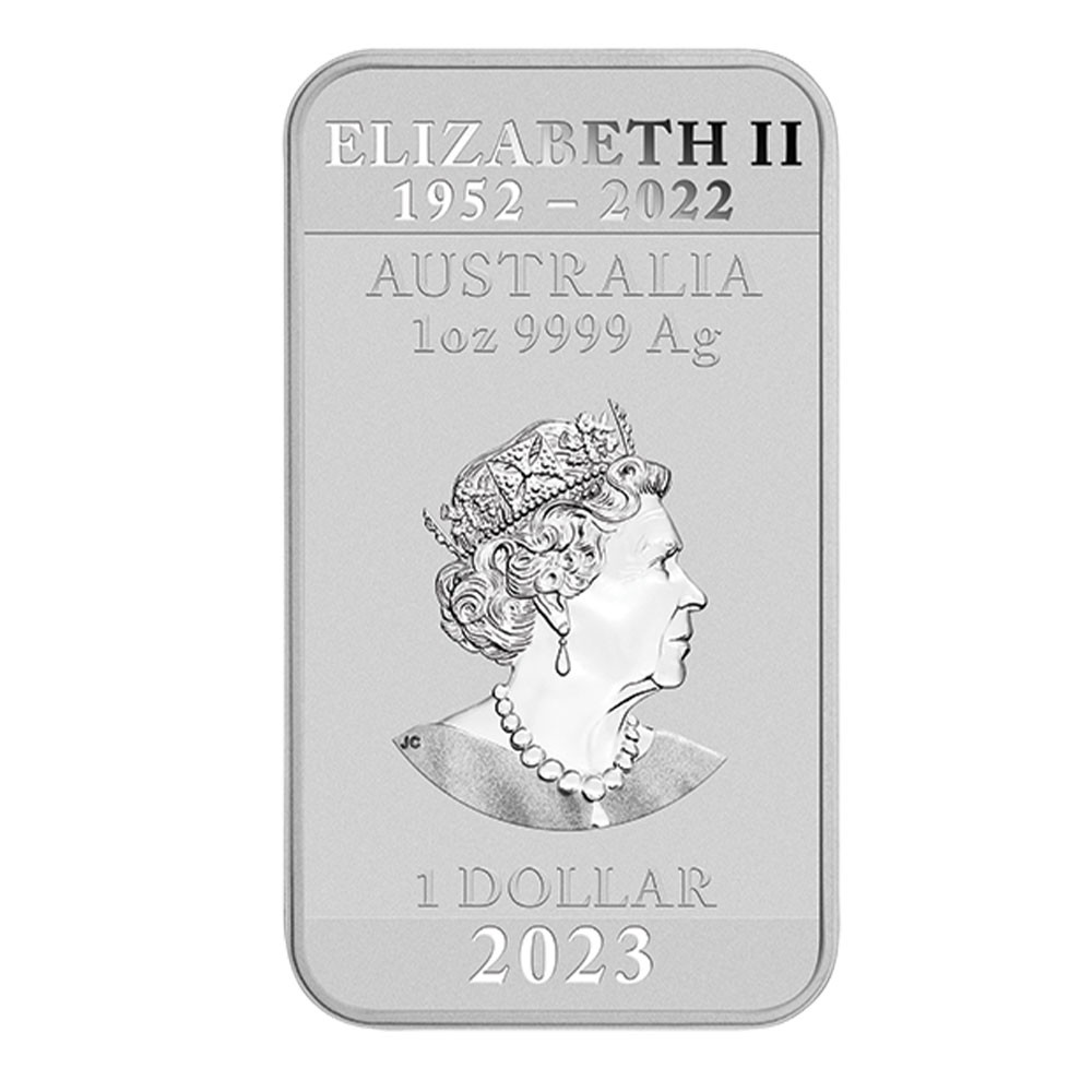 Tube of 20x 2023 1oz Dragon Rectangular Silver Coins | The Perth Mint 