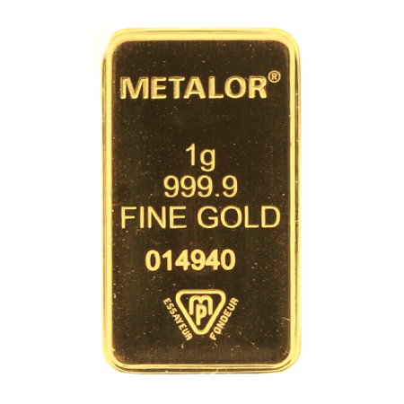 1g Gold Bar | Metalor