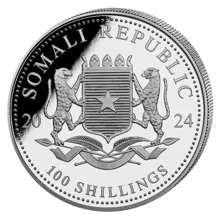 2024 1oz Silver Elephant Coin (Somalia)