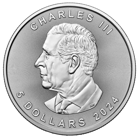 2024 1oz Canadian Maple Leaf Silver Coin