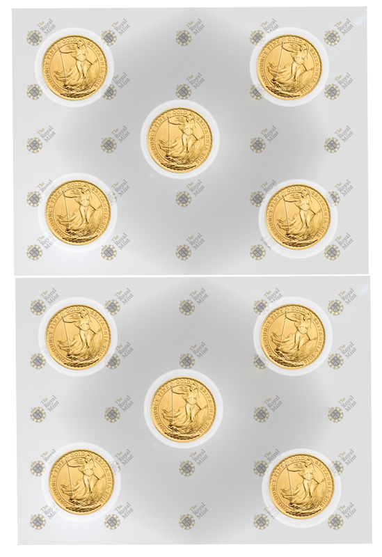 2012 Gold Britannia Discount 10x Multi-Pack