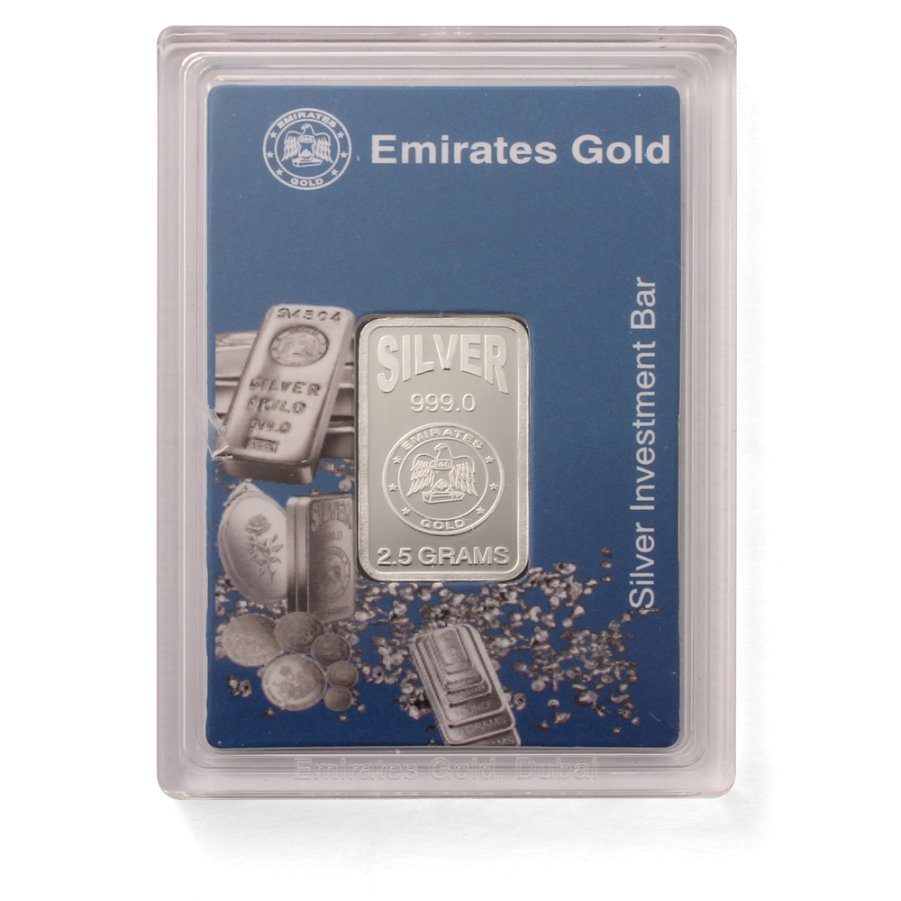 Emirates 2.5 gram Boxed Silver Bar