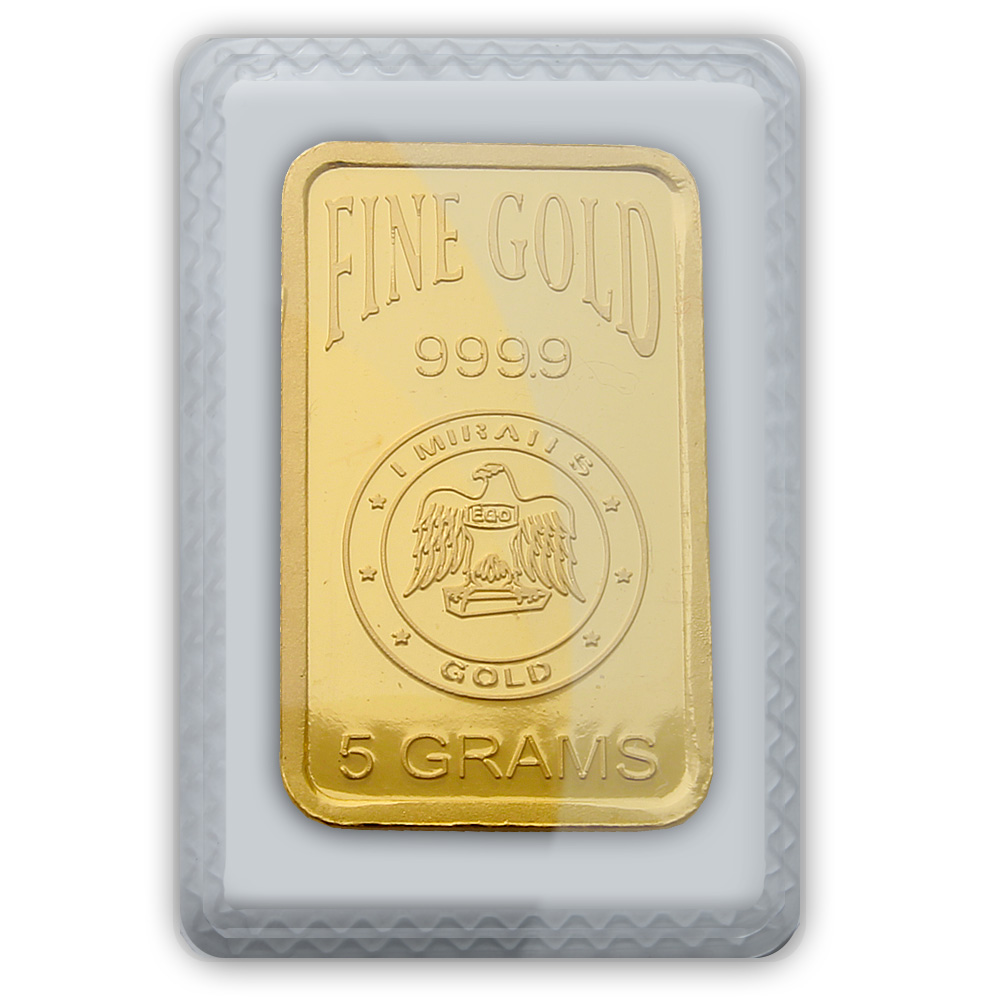 Emirates Gold 5 gram blister pack 5 gram gold bar