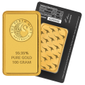 100g Gold Bar | Black Certicard | Perth Mint