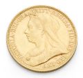 Gold Half Sovereign (Queen Victoria Veiled Head)