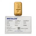 Metalor 100g Cast Gold Bar
