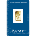 5g Gold Bar | PAMP Rosa Certicard