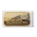 Umicore 100 gram Gold Bar