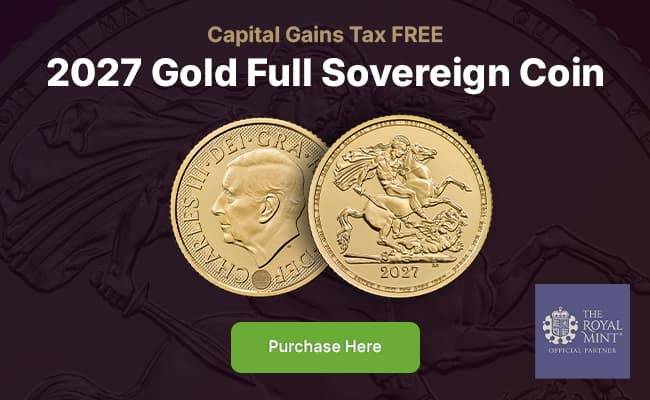 2027 Capital Gains Tax Free Gold and Silver Coins