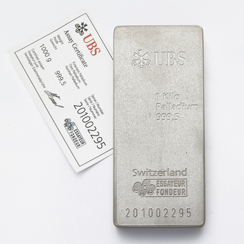 1 kg Palladium Bar