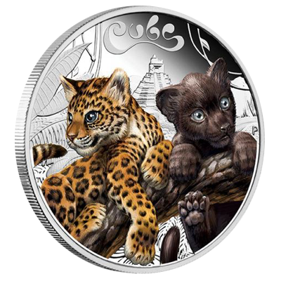 Perth Mint 1/2 Ounce Jaguar Cubs Silver Proof Coin