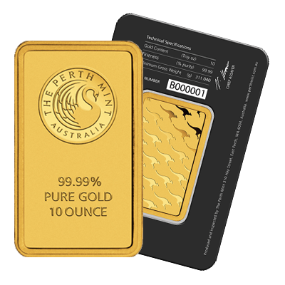 10oz Gold Bar | Perth Mint