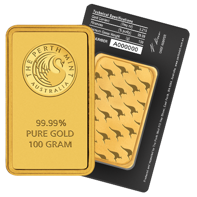 100g Gold Bar | Perth Mint