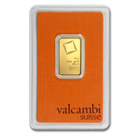 10g Gold Bar - Valcambi Certified