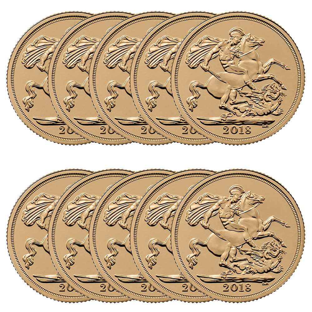 10x 2018 Gold Sovereign Bundle