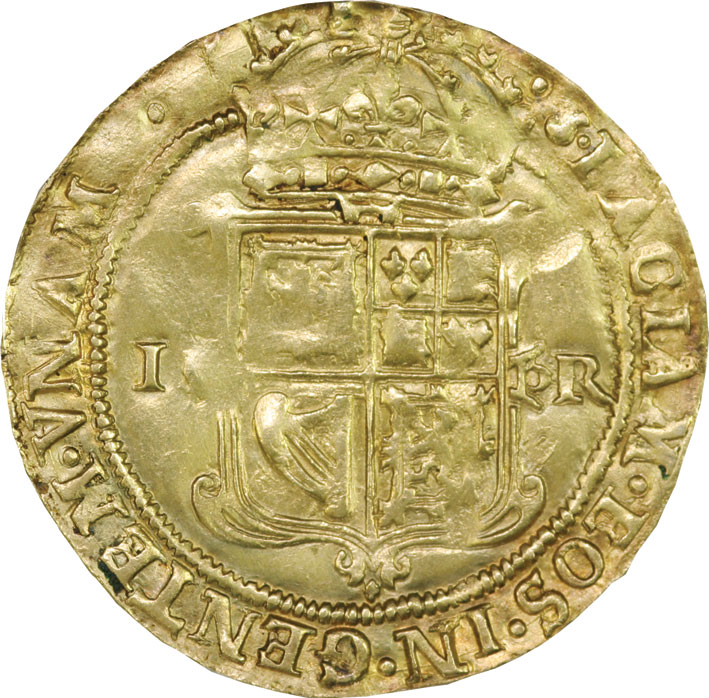 James I Gold Unite with Thistle Mintmark