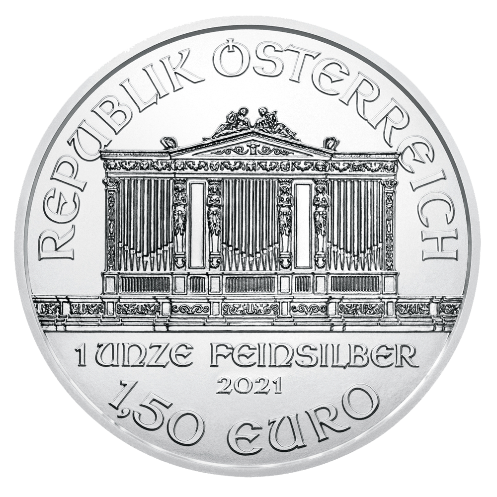 2021 1oz Philharmonic Silver Coin (Austria)