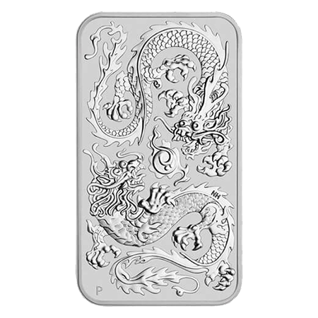 2020 Double Dragon 1oz Rectangular Silver Coin | Perth Mint Australia