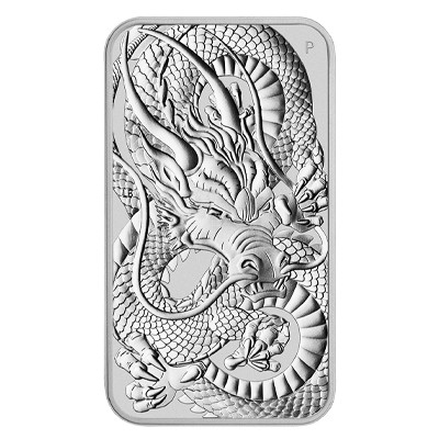 2021 Dragon 1oz Rectangular Silver Coin | Perth Mint Australia