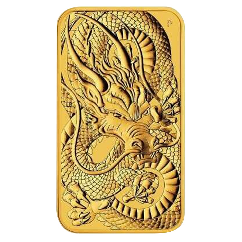 2021 1oz Dragon Rectangular Gold Coin | Perth Mint Australia