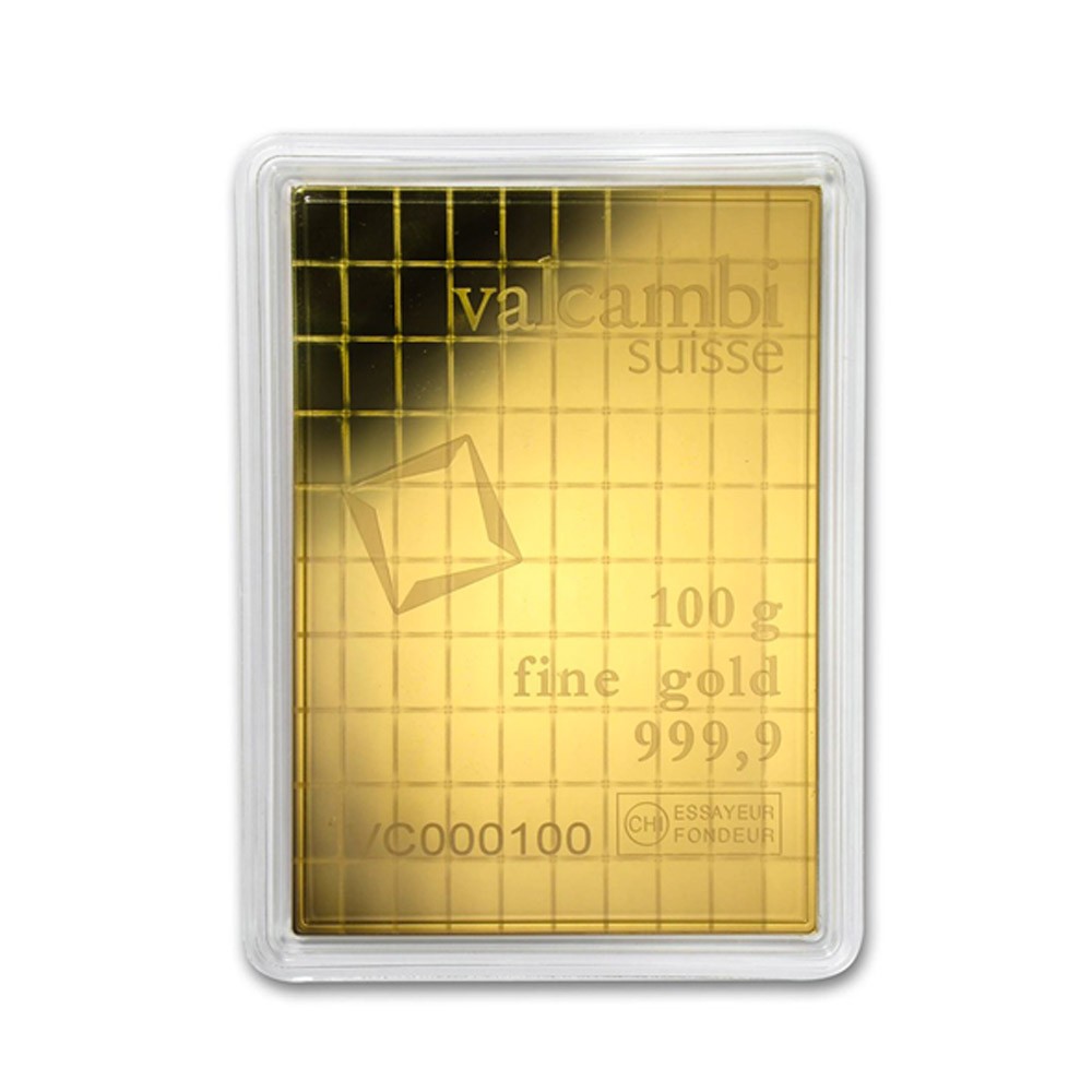 100g Gold CombiBar - Valcambi Certified