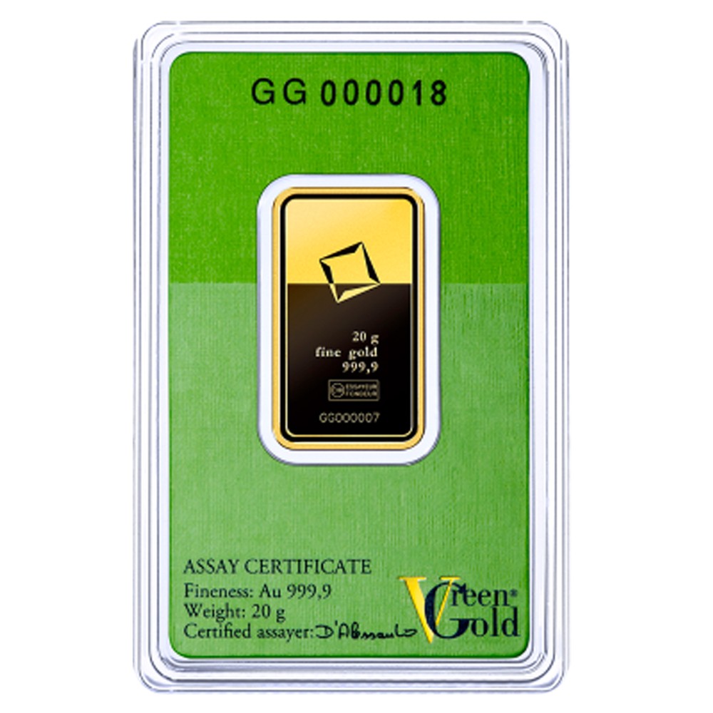  20g Gold Bar | Valcambi | Green Gold