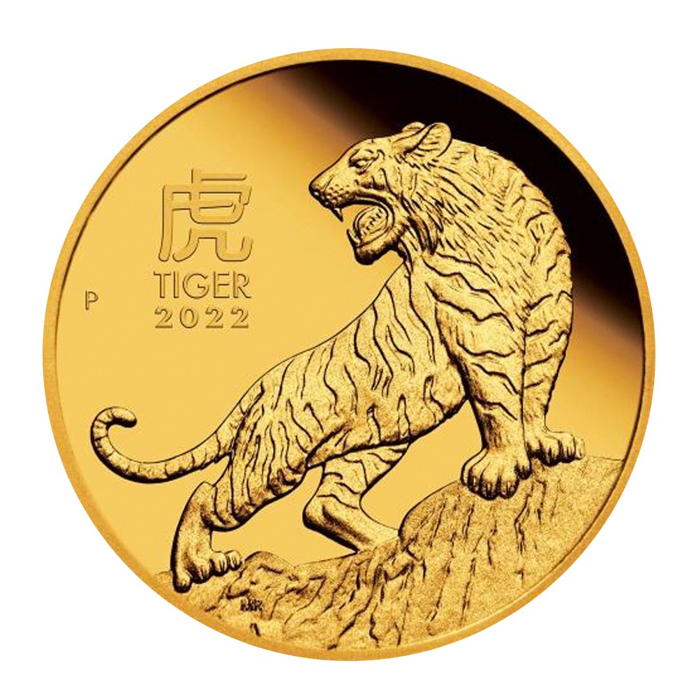 2022 2oz Lunar III Tiger Gold Coin - Perth Mint