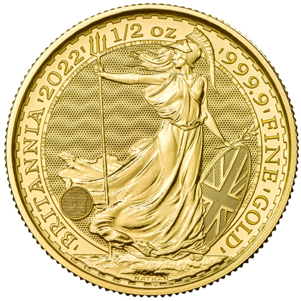 2022 1/2oz Gold Britannia Coin I The Royal Mint