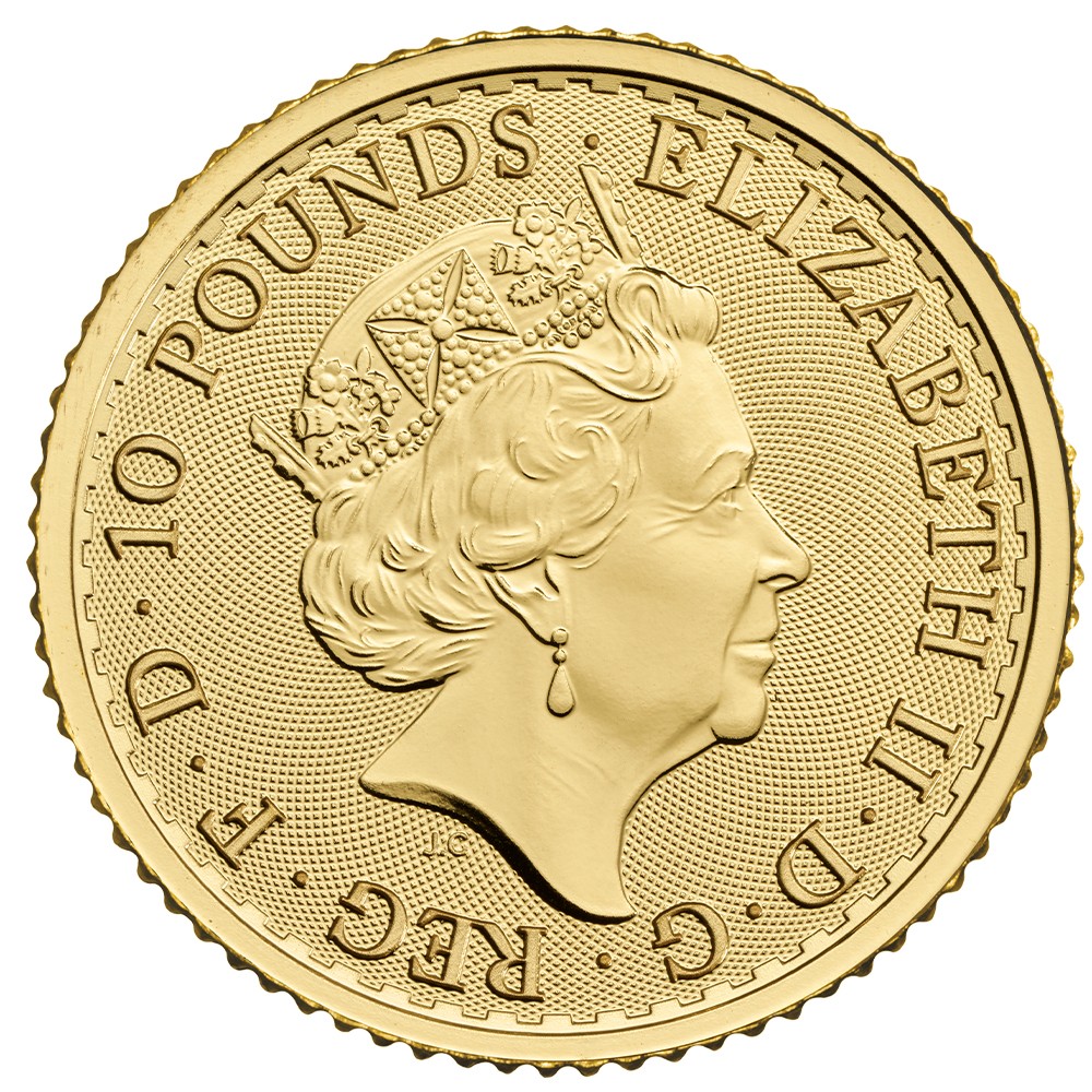 2022 1/10oz Gold Britannia Coin | The Royal Mint