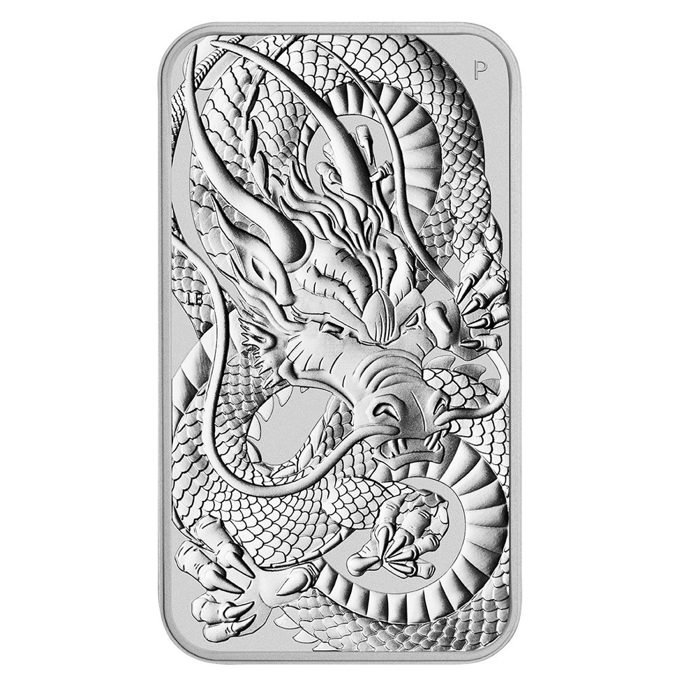 2021 1oz Dragon Rectangular Monster Box of 200 Silver Coins | Perth Mint Australia 