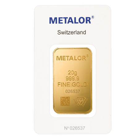 20g Gold Bar | Metalor