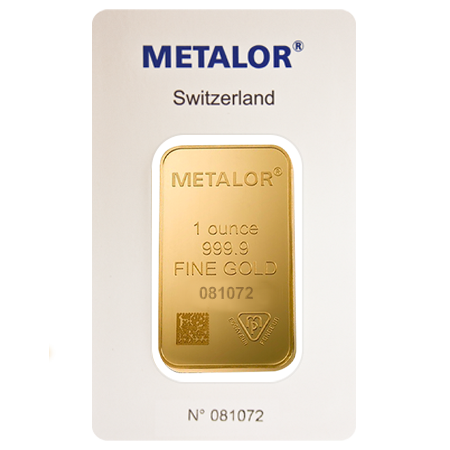 1oz Gold Bar | Metalor