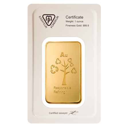 1oz Gold Bar | Metalor