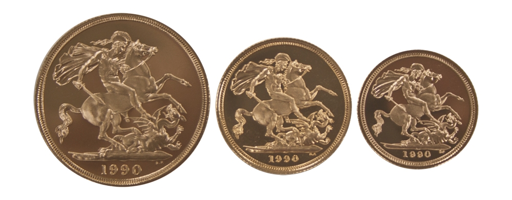 Gold Proof Sovereign Three Coin Set