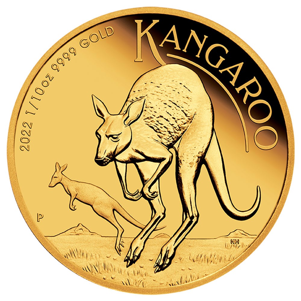 2022 1/10oz Gold Kangaroo Coin | Perth Mint