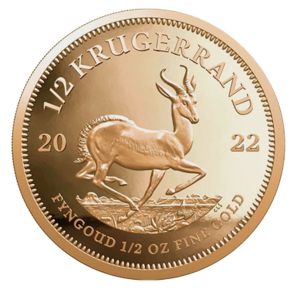 2022 1/2oz Gold Krugerrand Coin | South African Mint