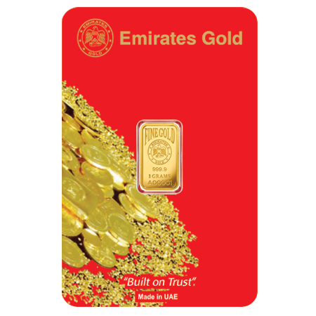 1g Gold Bar - Emirates Gold Certified