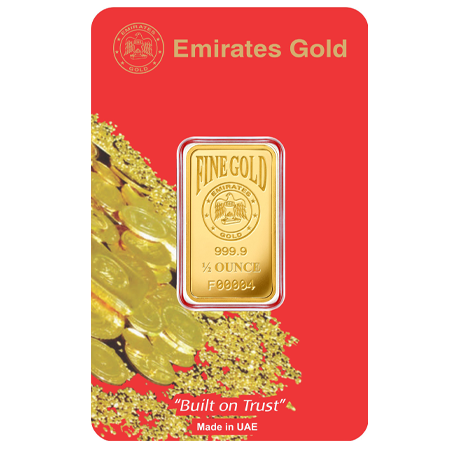 1/2oz Gold Bar In Certified Blister | Emirates Gold