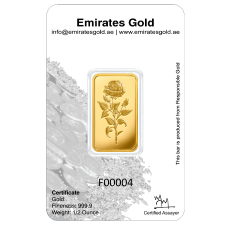 1/2oz Gold Bar In Certified Blister | Emirates Gold