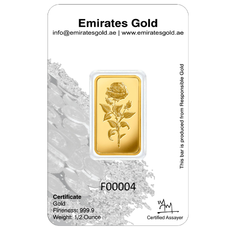 1/2oz Gold Bar In Certified Blister | Emirates Gold