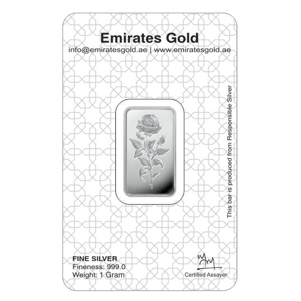 1g Silver Bar In Certified Blister | Emirates