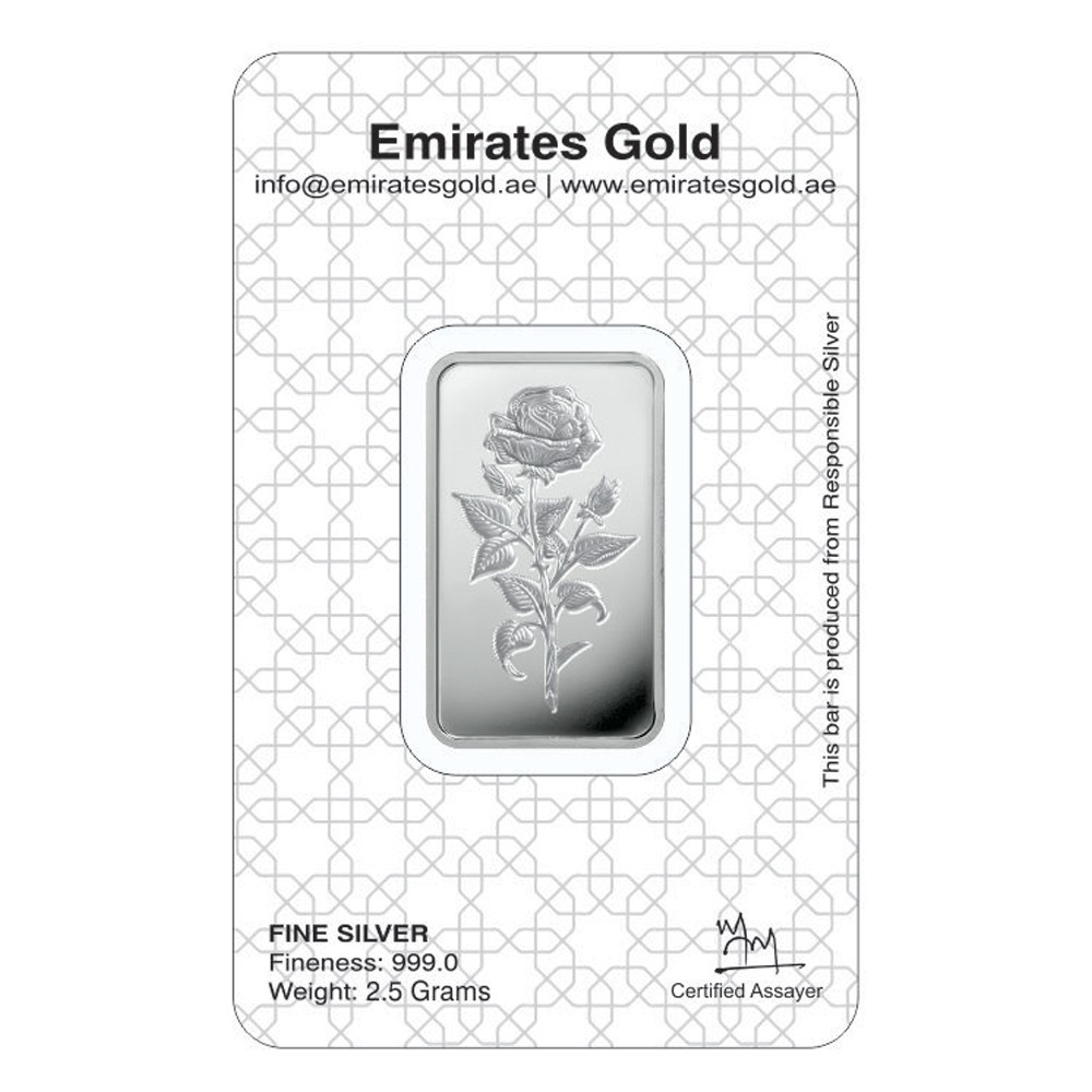 2.5g Silver Bar In Certified Blister | Emirates