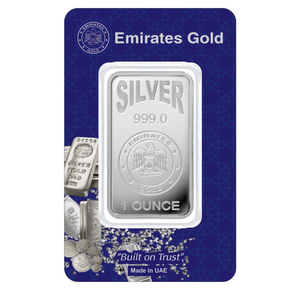 1oz Silver Bar In Certified Blister | Emirates