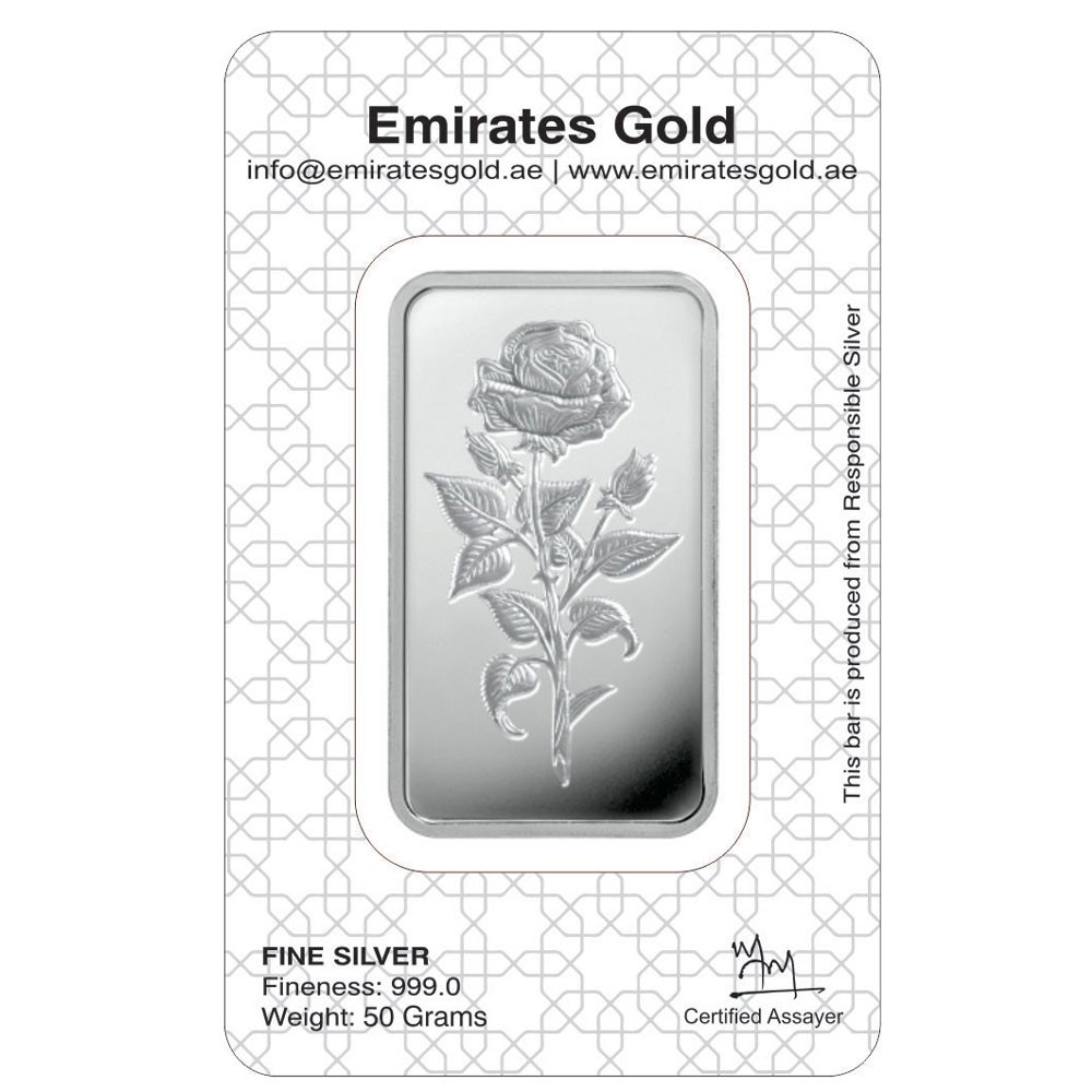 50g Silver Bar In Certified Blister | Emirates