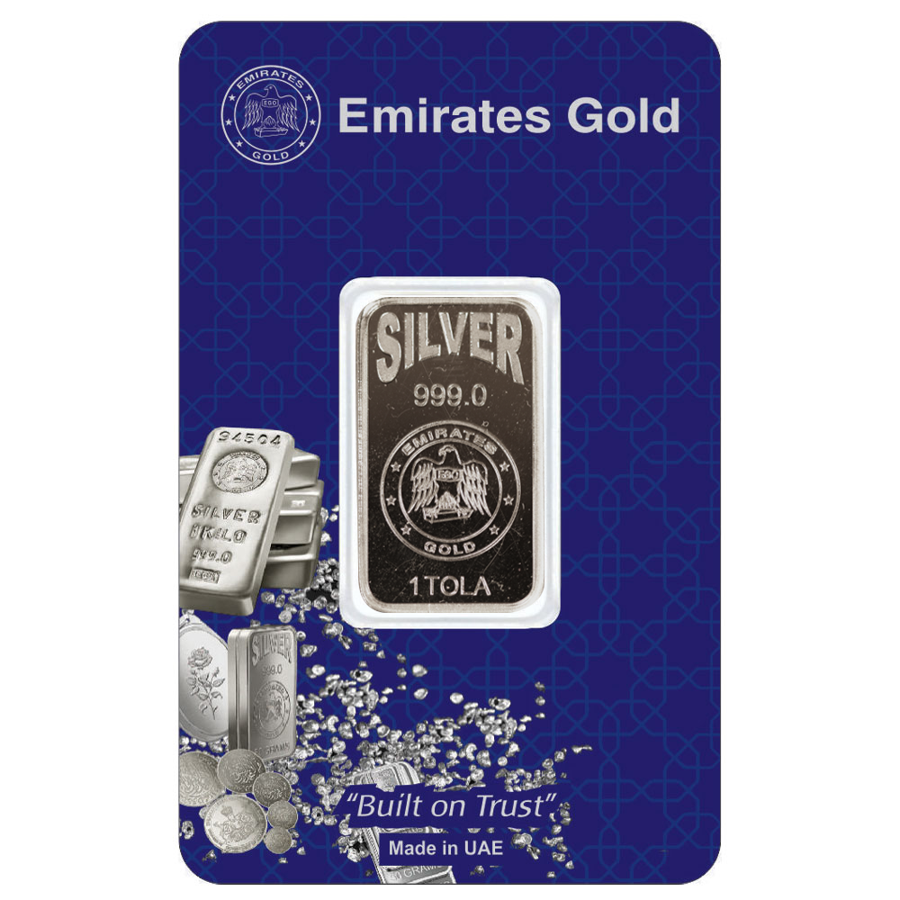 1 Tola Silver Bar In Certified Blister | Emirates